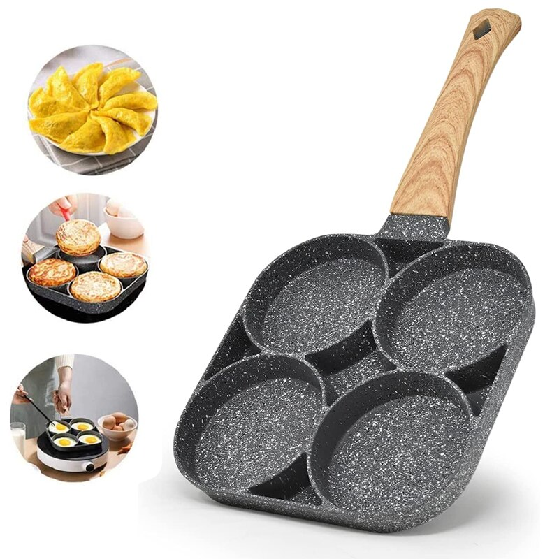 Sartén 4 en 1 Antiadherente – Cocina Más Rápido, Sin Esfuerzo 🍳