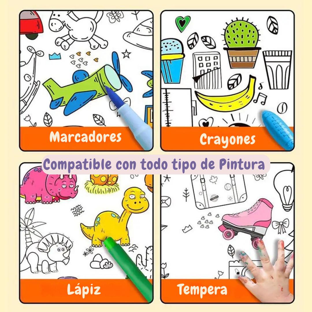 Rollo de Papel Adhesivo para Colorear – ¡Diversión sin Rayones en las Paredes!