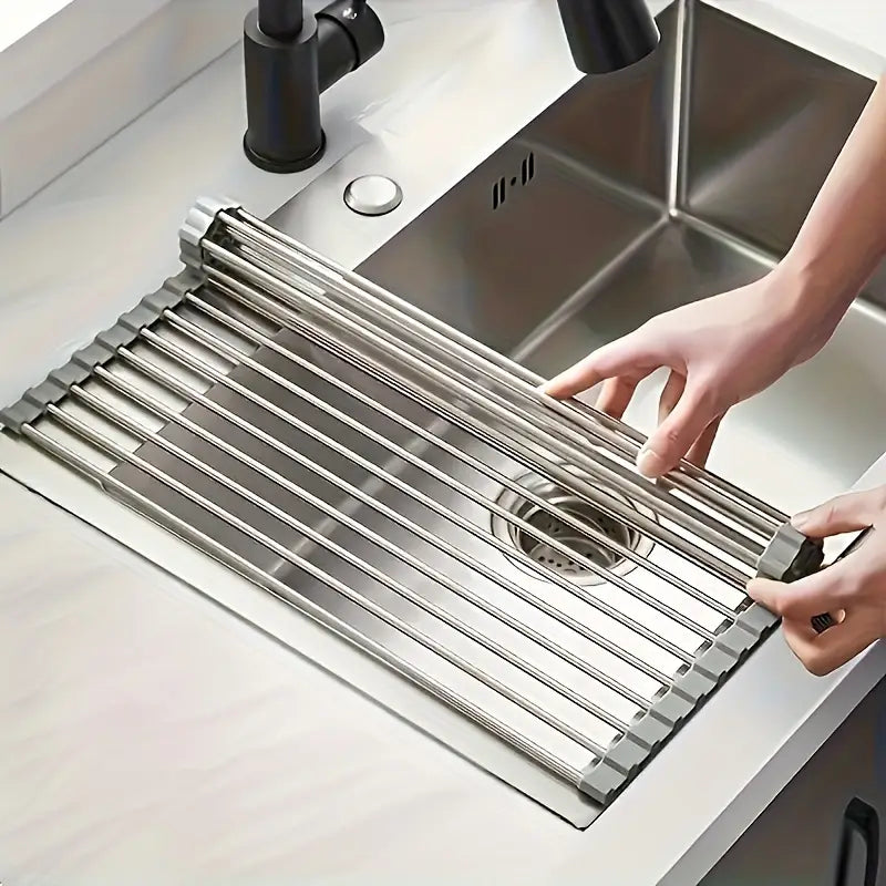 Escurridor Multifuncional Plegable: Lleva 2 + Envío Gratis 🎁 y Paga en Casa 🏠