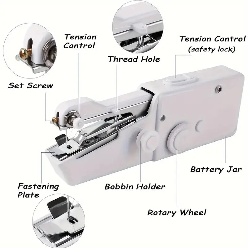 ¡Adiós a la costura manual! Lleva tu Máquina de Coser Portátil con ENVÍO GRATIS 🎁