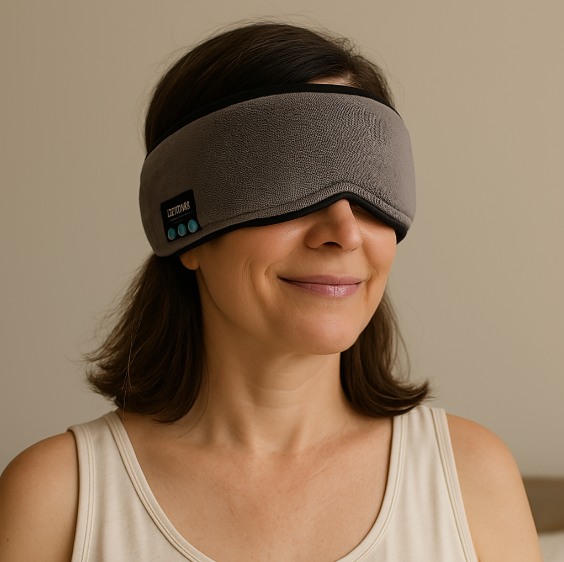 Duerme como un bebé 😴🎵: Antifaz Bluetooth 2 en 1, música y oscuridad total en un solo toque