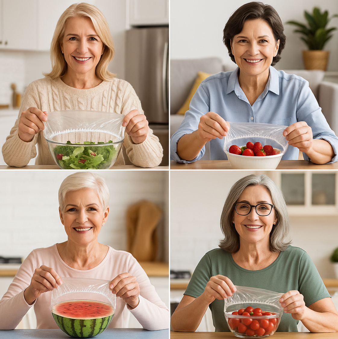 500 Cubiertas Elásticas Reutilizables para Alimentos 🥗 Conserva, Protege y Ahorra