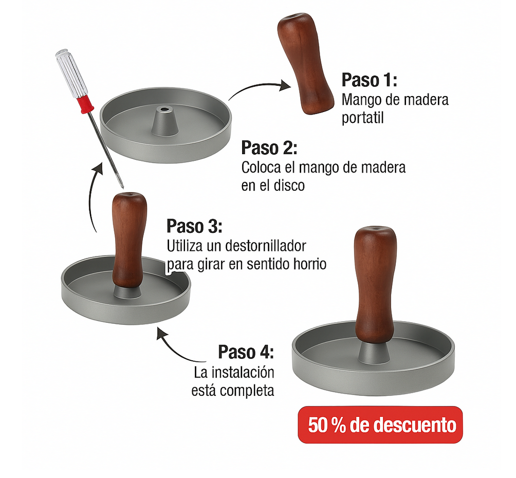 ¡Haz las mejores hamburguesas caseras como un experto! 🍔🔥 | Pack 2x1