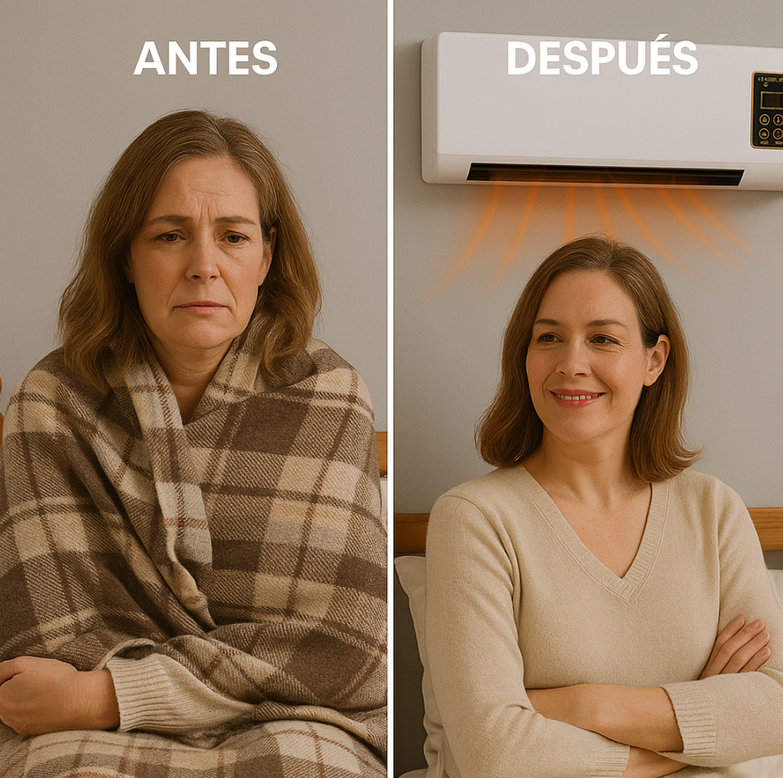 ¡El frío está más fuerte que nunca! Calienta tu pieza al instante con este calefactor tipo aire 🥶🔥