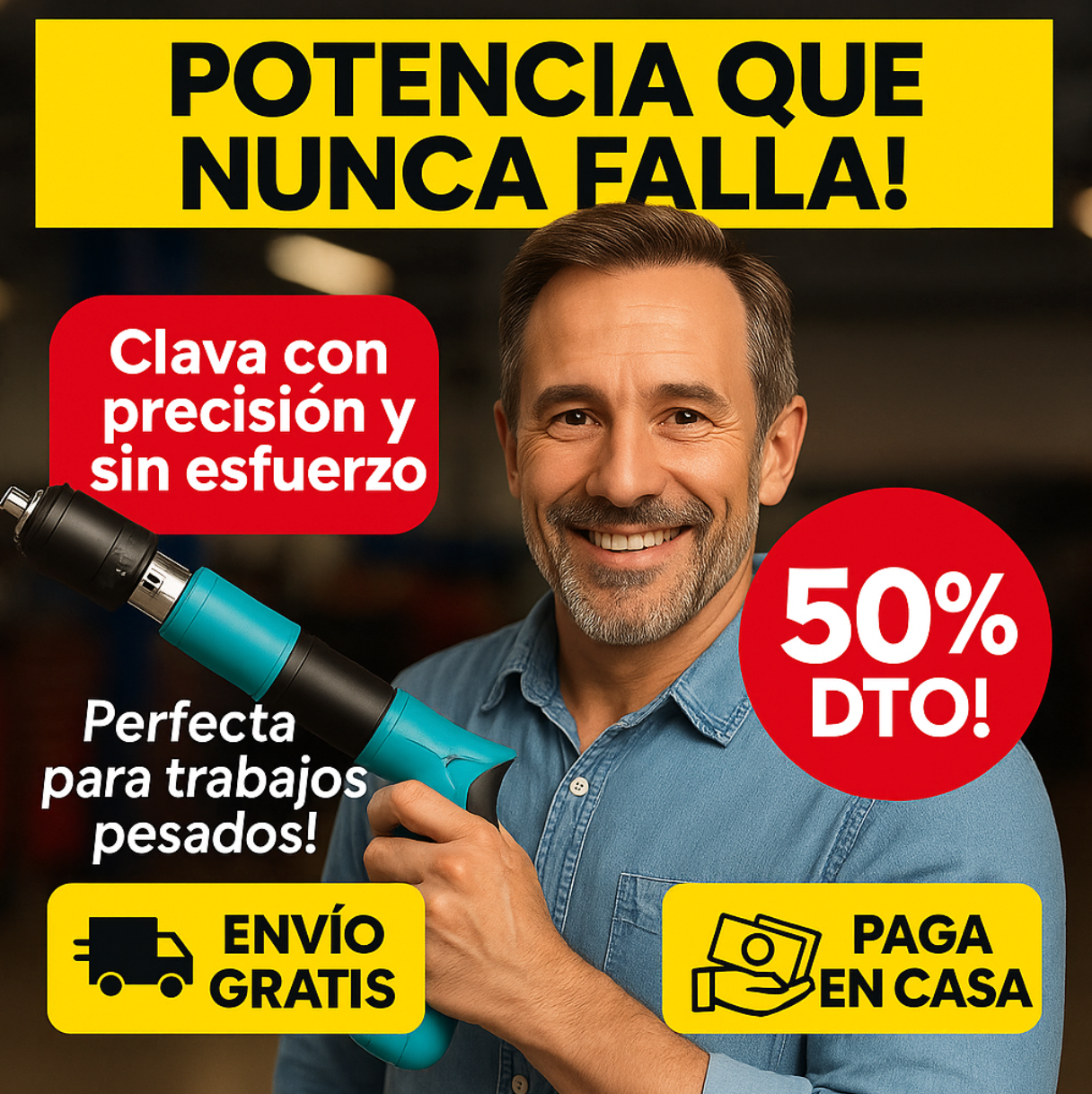 Pistola Manual de Clavos: Fija tus proyectos con precisión y sin esfuerzo 🛠️✨