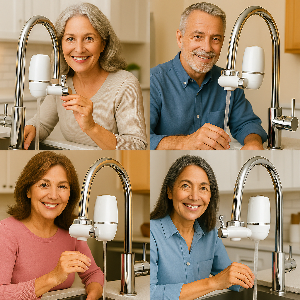 Filtro Purificador de Agua para Grifo — Agua limpia y segura directo de tu cocina