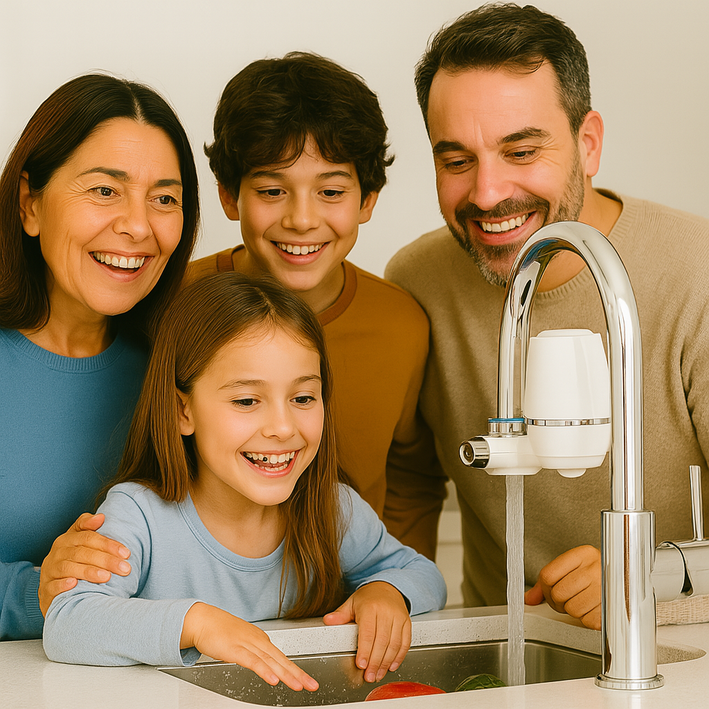 Filtro Purificador de Agua para Grifo — Agua limpia y segura directo de tu cocina