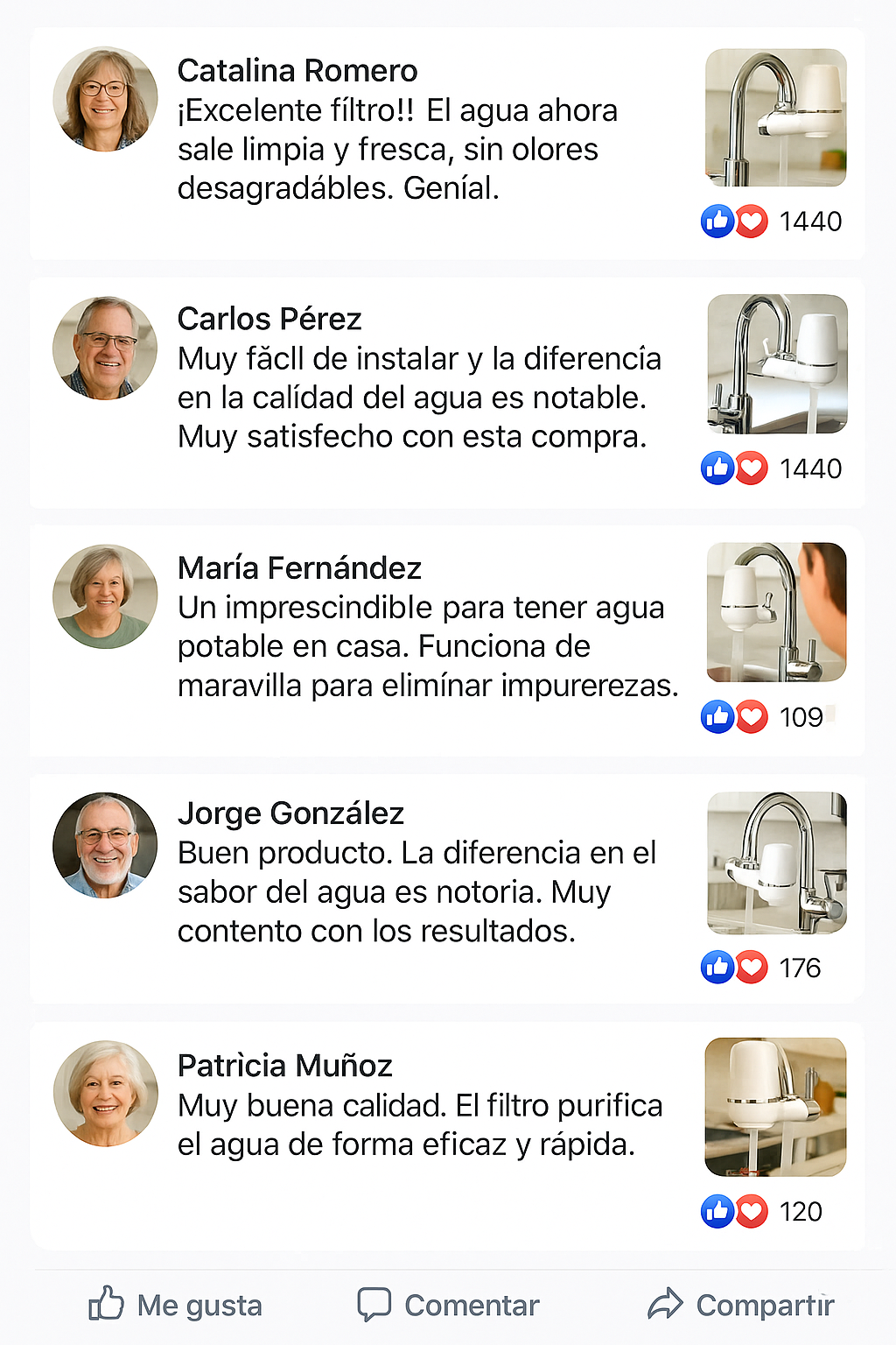 Filtro Purificador de Agua para Grifo — Agua limpia y segura directo de tu cocina