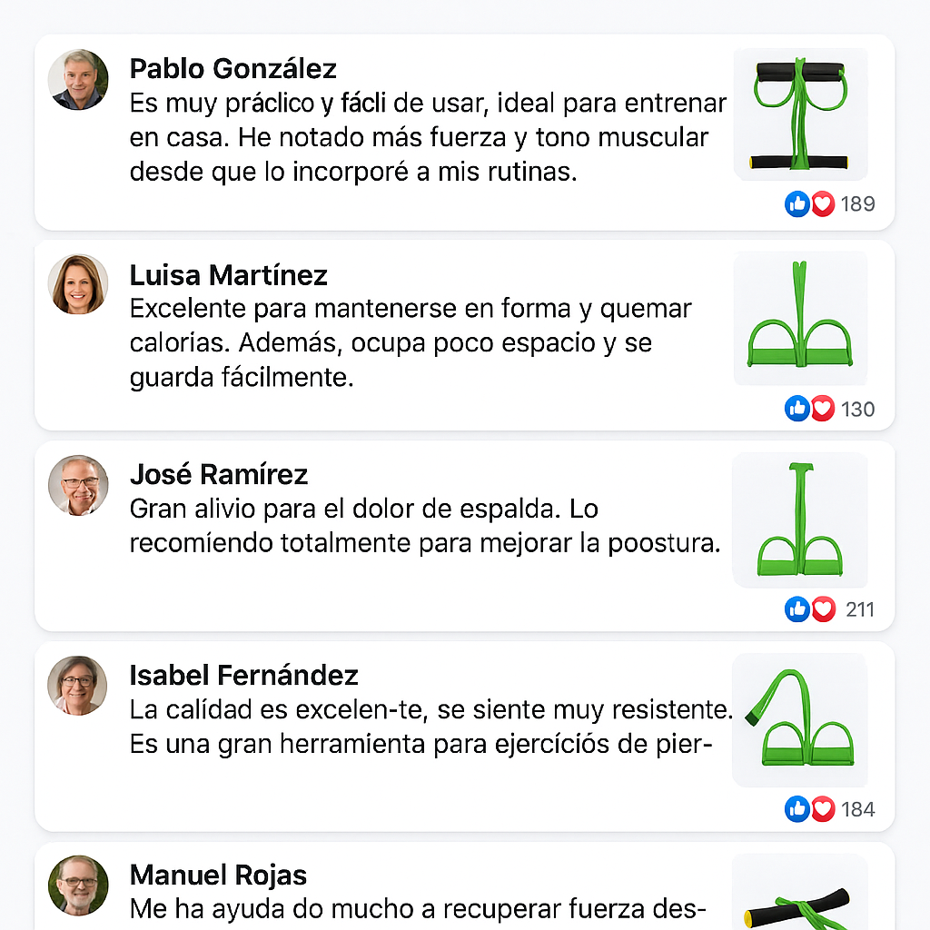 Banda Elástica MultiFit — Ejercita todo tu cuerpo en casa sin máquinas ni gym