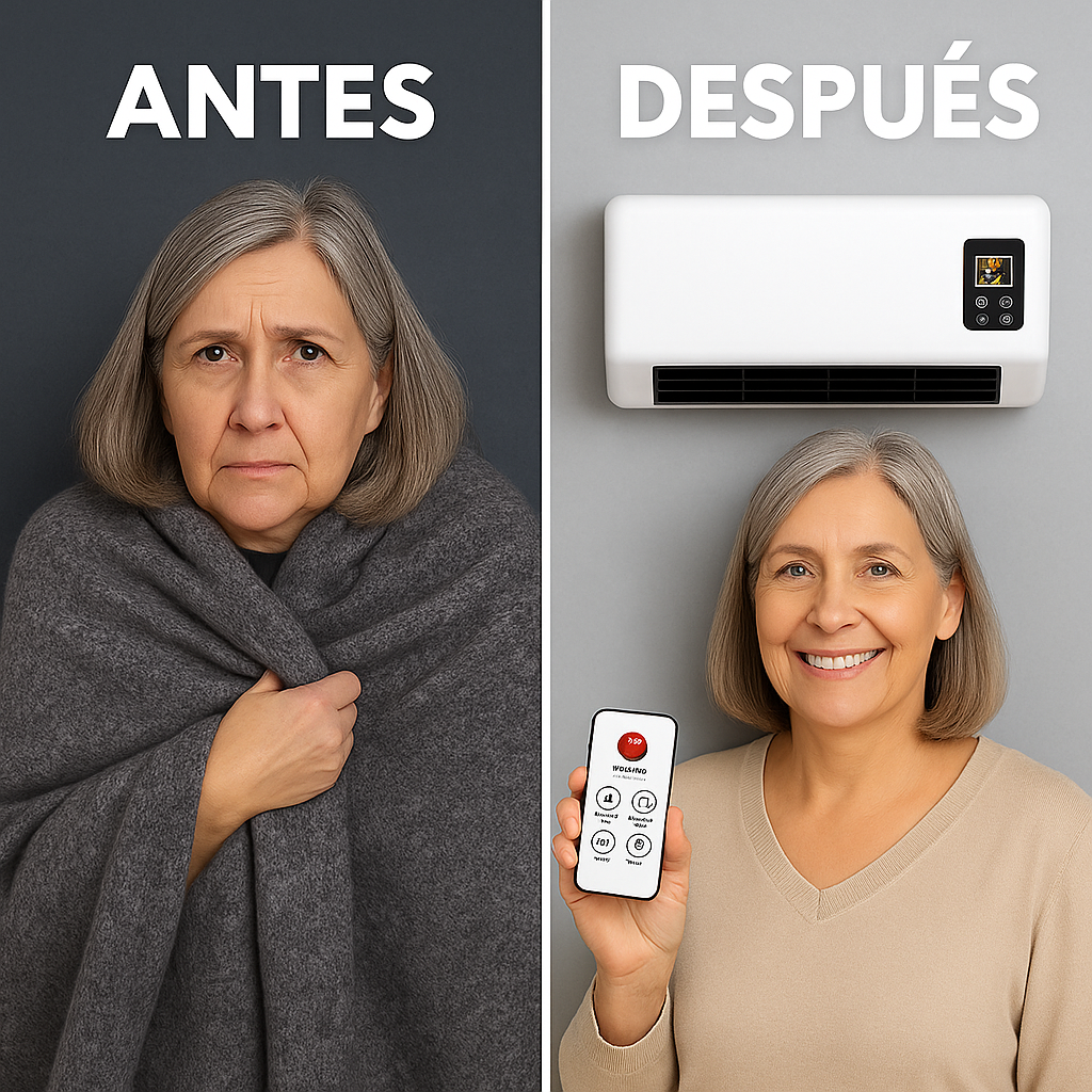 ¡El frío está más fuerte que nunca! Calienta tu pieza al instante con este calefactor tipo aire 🥶🔥