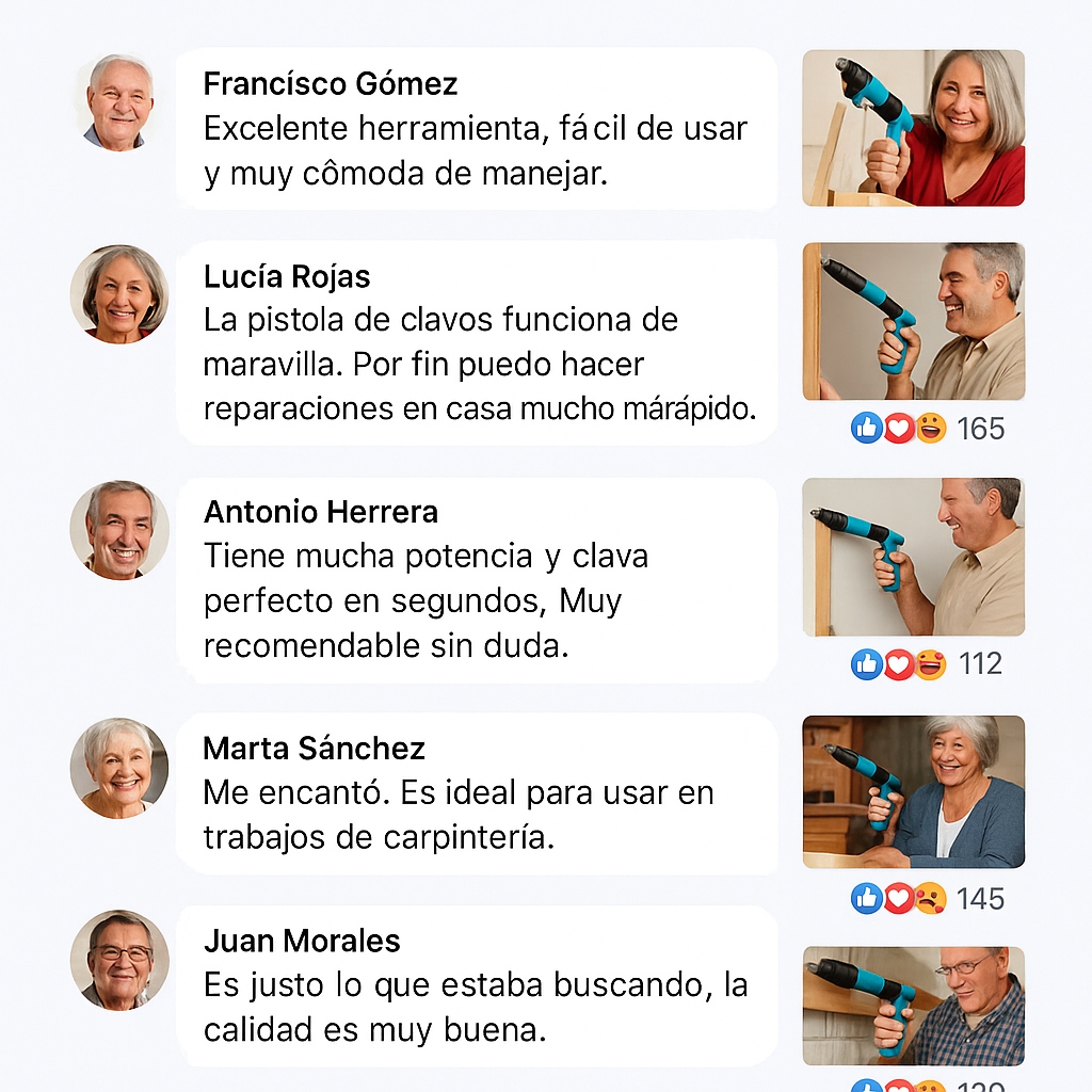 Pistola Manual de Clavos: Fija tus proyectos con precisión y sin esfuerzo 🛠️✨