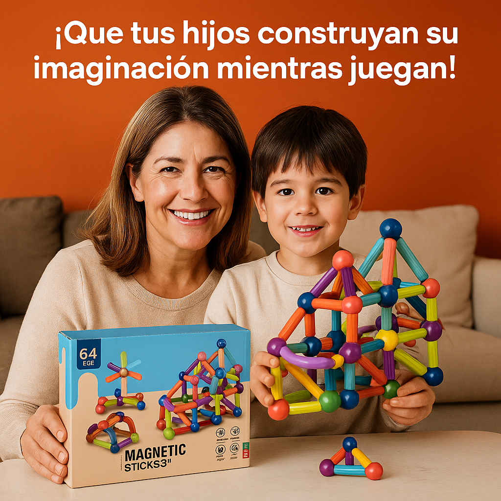 Magnetic Sticks: Construye la imaginación y diviértete sin límites
