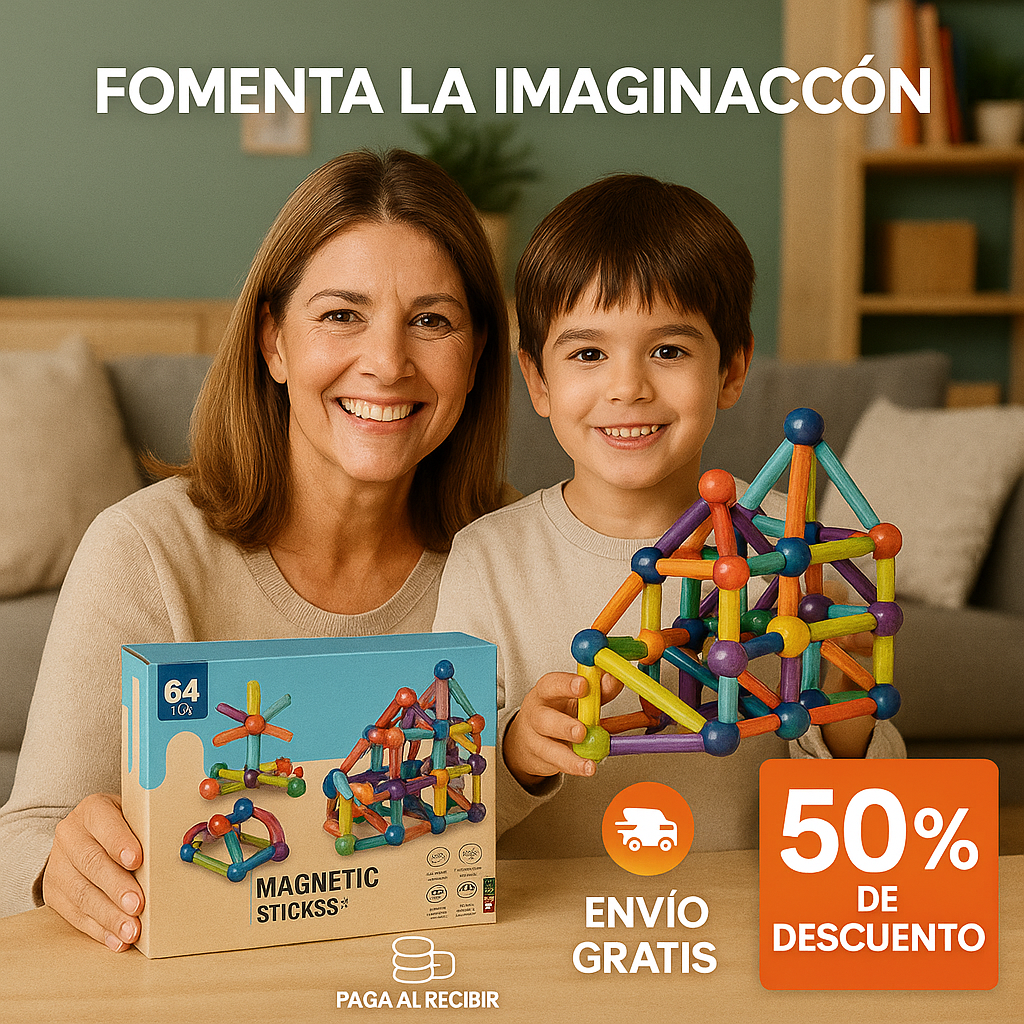 Magnetic Sticks: Construye la imaginación y diviértete sin límites