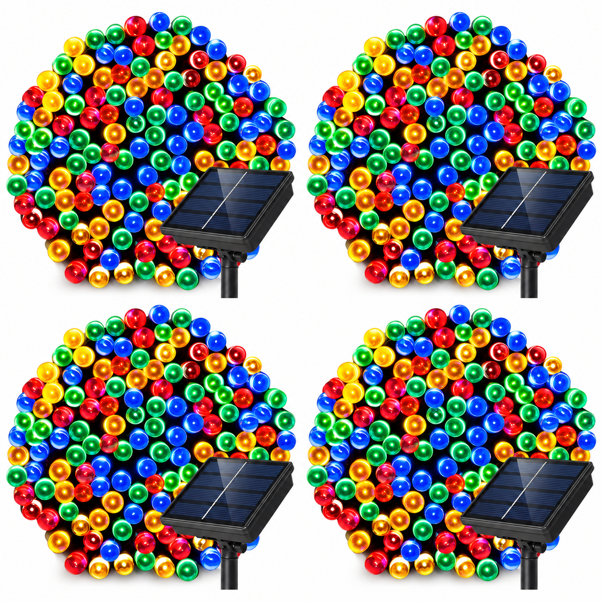 EcoLuz — Ilumina tu Navidad con Energía Solar | Pack 4 Guirnaldas de 10 m
