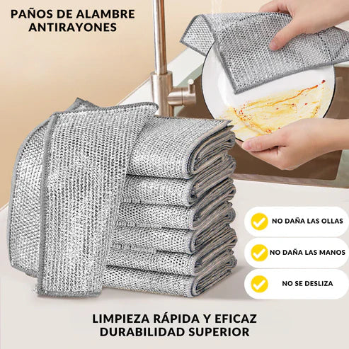 Paños Mágicos de Limpieza – Elimina la suciedad más difícil sin esfuerzo ✨