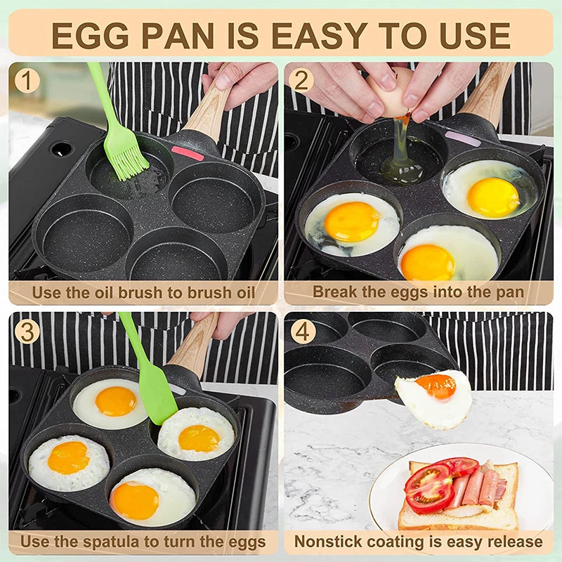 Sartén 4 en 1 Antiadherente – Cocina Más Rápido, Sin Esfuerzo 🍳