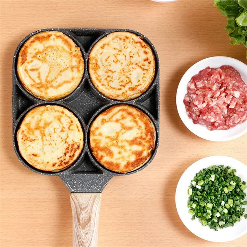 Sartén 4 en 1 Antiadherente – Cocina Más Rápido, Sin Esfuerzo 🍳