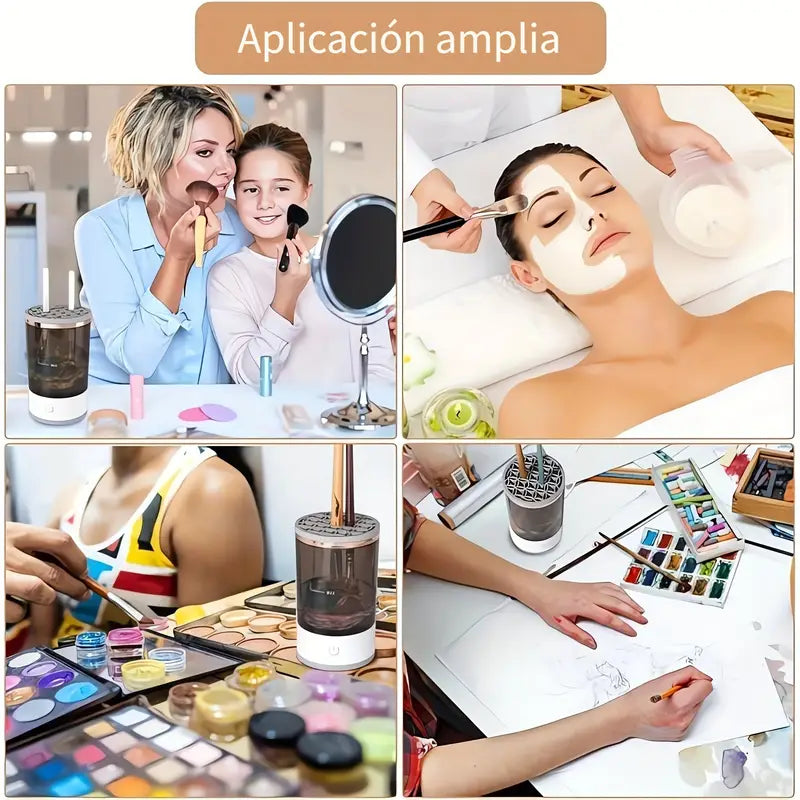¡Brochas SIEMPRE Limpias en Segundos! ✨ Evita Bacterias y Logra un Maquillaje Perfecto