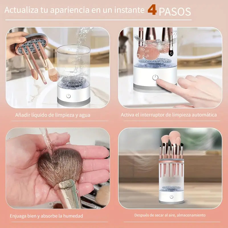 ¡Brochas SIEMPRE Limpias en Segundos! ✨ Evita Bacterias y Logra un Maquillaje Perfecto