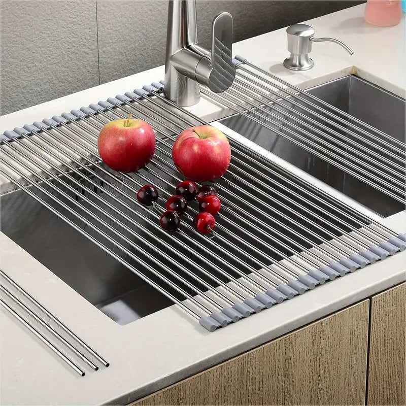 Escurridor Multifuncional Plegable: Lleva 2 + Envío Gratis 🎁 y Paga en Casa 🏠