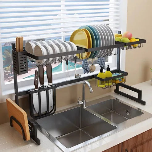 ¡Organiza tu cocina con estilo! Escurridor de Acero Inoxidable + Envío GRATIS 📦