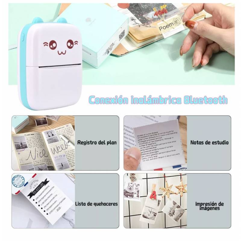 ¡Imprime SIN tinta, al instante y desde tu celular! 🎯 Mini Impresora Portátil + 5 Rollos GRATIS 🚀