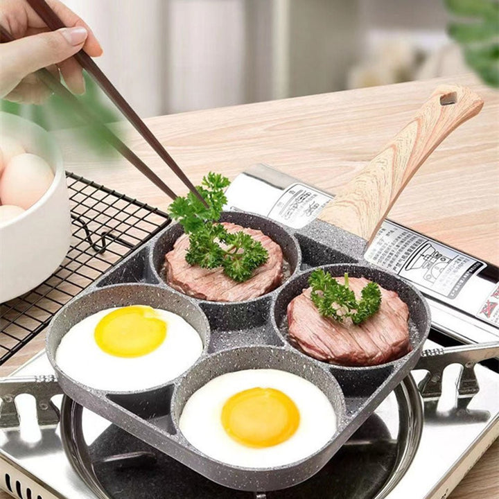 Sartén 4 en 1 Antiadherente – Cocina Más Rápido, Sin Esfuerzo 🍳
