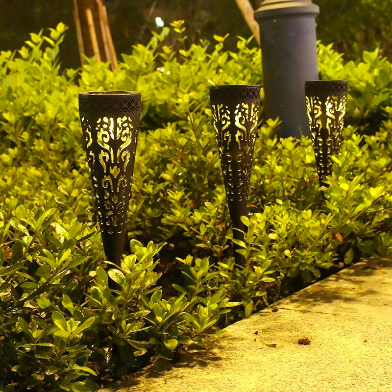 SET DE 4 ESTACAS SOLARES DISEÑOR PROYECTOR - Ilumina tu Casa