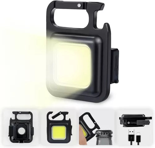 Mini linterna LED con llavero portátil multifuncional