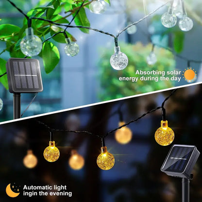 Guirnalda Solar LED en Esfera ❤️ Elegancia y Estilo con Envío Gratis 🚚