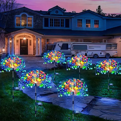 PACK DE 2 ESTACAS LED SOLARES FUEGOS ARTIFICIALES 💥 ENVÍO GRATIS Y PAGA EN CASA 🎁