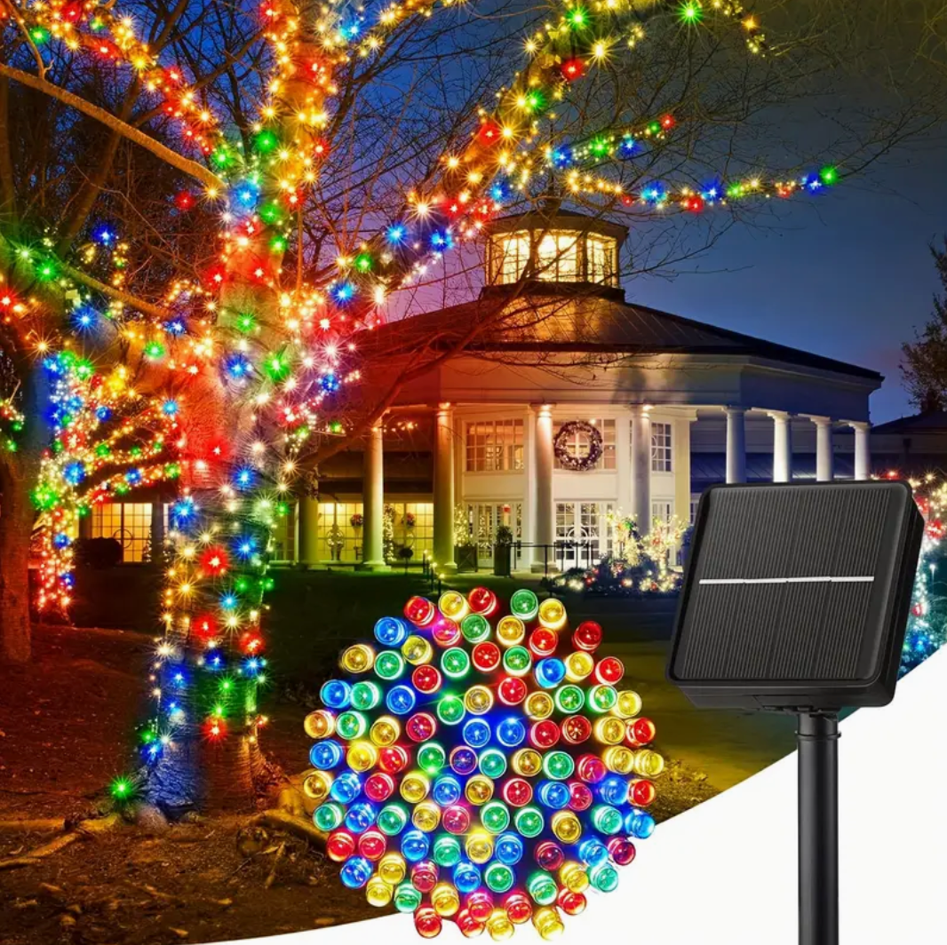 GUIRNALDAS LED SOLAR 50 METROS 🎅🏻 ENVÍO GRATIS Y PAGA EN CASA