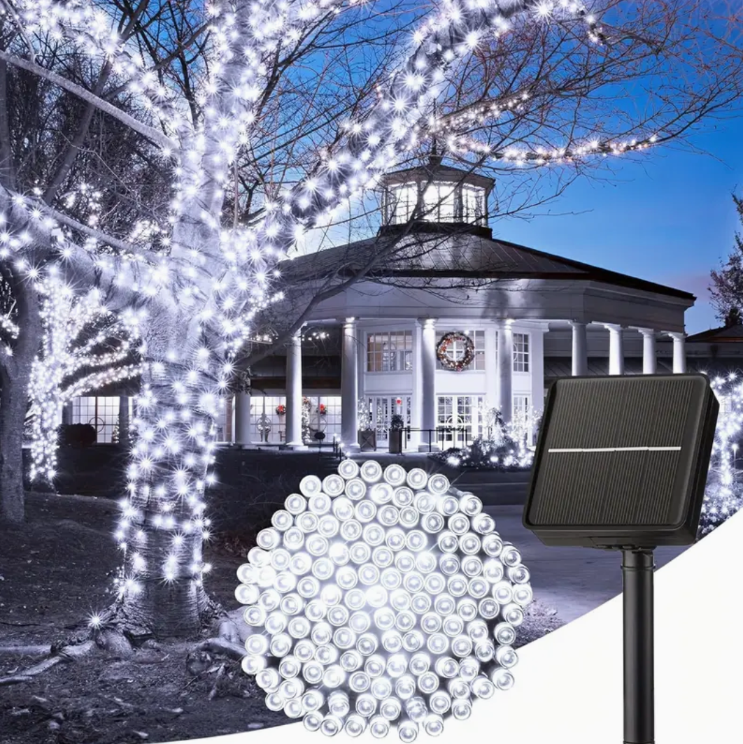 GUIRNALDAS LED SOLAR 50 METROS 🎅🏻 ENVÍO GRATIS Y PAGA EN CASA