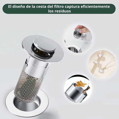 Recoge Pelos, Sarcillos, Anillos y Cadenas 🚿 ¡Adiós Atascos! | Envío GRATIS y Paga al Recibir 🏠