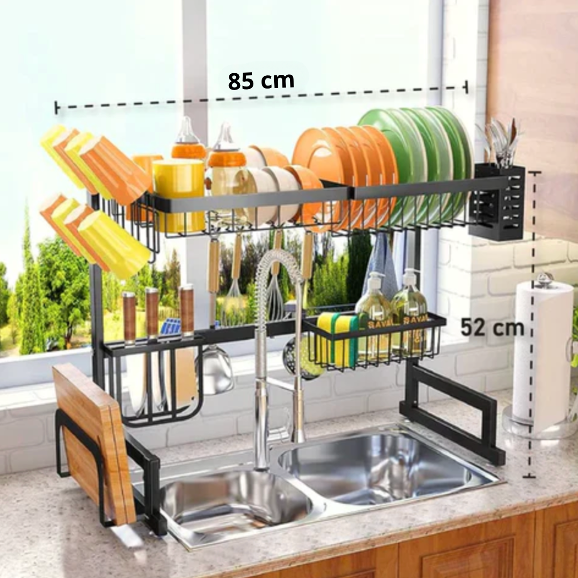 ¡Organiza tu cocina con estilo! Escurridor de Acero Inoxidable + Envío GRATIS 📦