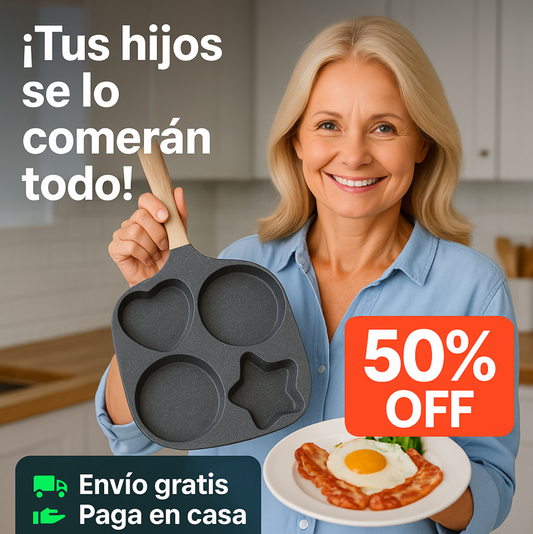 Sartén 4 en 1 con Figuras Divertidas