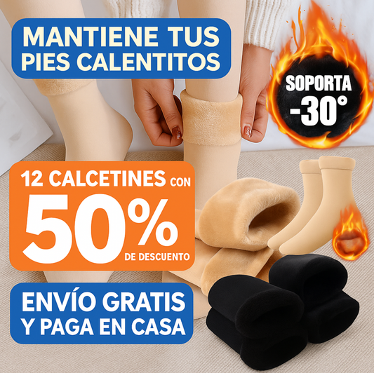 🧦 Llévate 12 pares de Calcetines Térmicos HOY y olvídate del frío por todo el invierno ❄️ ¡Compra antes que se agoten!