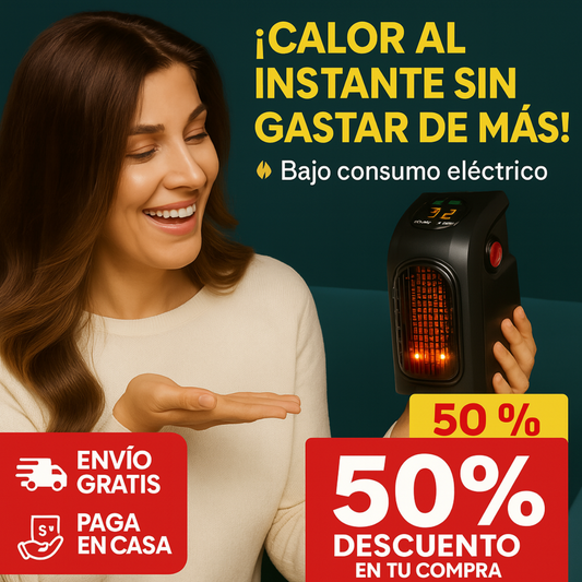 Calor al instante sin gastar de más - Mini Calefactor Portátil 400W 🌡️🔥
