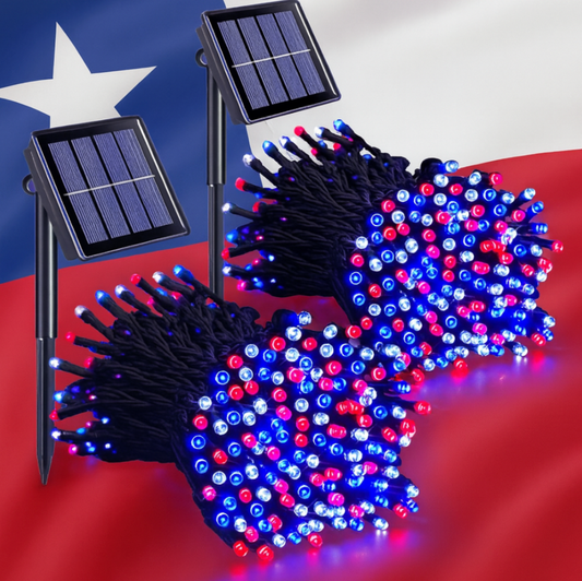 2 Guirnaldas Solares para iluminar tus Fiestas Patrias sin gastar en electricidad 🇨🇱✨