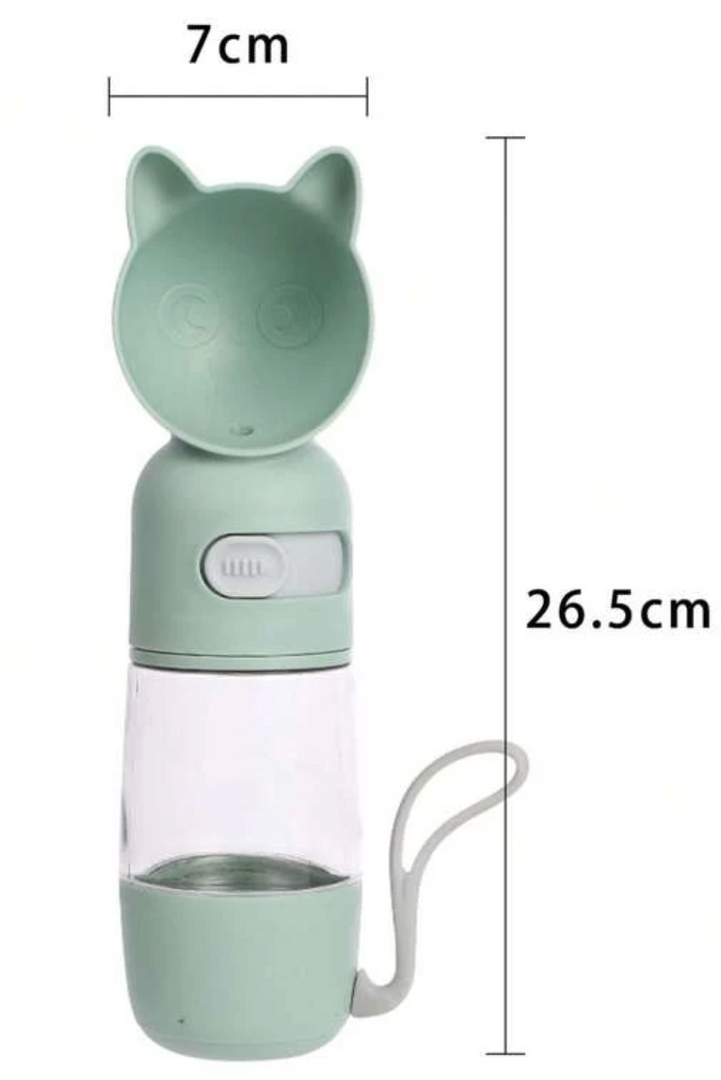 Botella de viaje para mascotas portátil para gatos