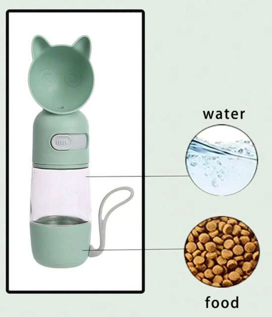 Botella de viaje para mascotas portátil para gatos