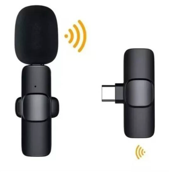 Microfono Solapa Inalámbrico Wifi Con Receptor Usb Tipo C