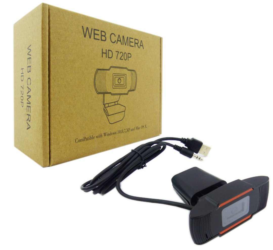 Camara Web Q8, Full HD 720P, Con USB, Plug And Play con Microfono.