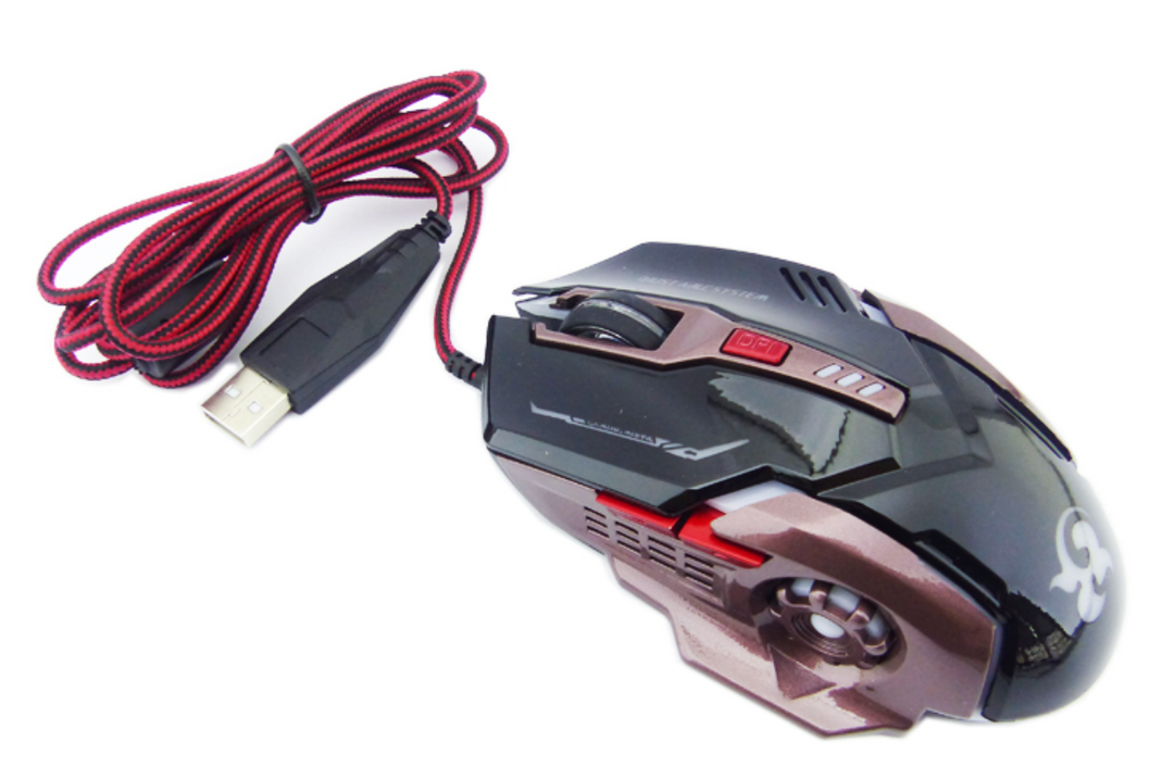 Mouse Gamer N3, Con USB, Luz, 6 Botones.