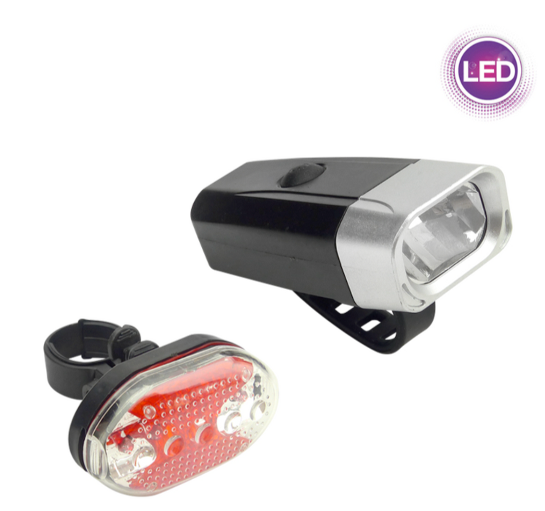 Kit Luces LED Delantera Y Trasera Para Bicicleta, QX-T0608