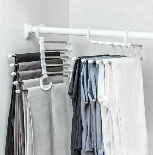 Tu clóset ordenado en minutos (sin esfuerzo) | Perchero de Pantalón Pack de 4