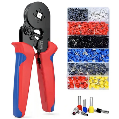 Kit Crimpeadora Pro + 1.200 Terminales — Crimpea Cables Seguros sin Eléctricista