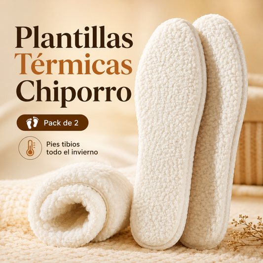 Pies tibios todo el invierno sin usar doble calcetín — Plantillas Térmicas Chiporro