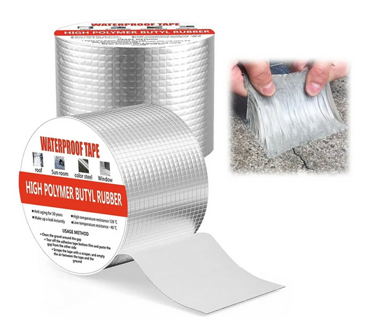Cinta Sella-Todo 🔥 Adiós Goteras y Grietas del Techo | 10cm Ancho Aluminio Reforzado