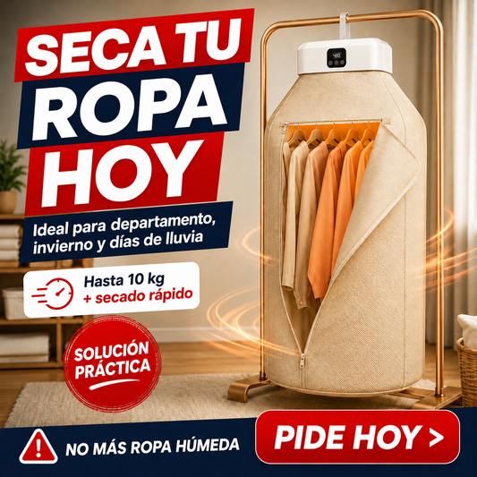 SecaPro Cápsula - Secadora de Ropa Portátil Seca en 1 Hora